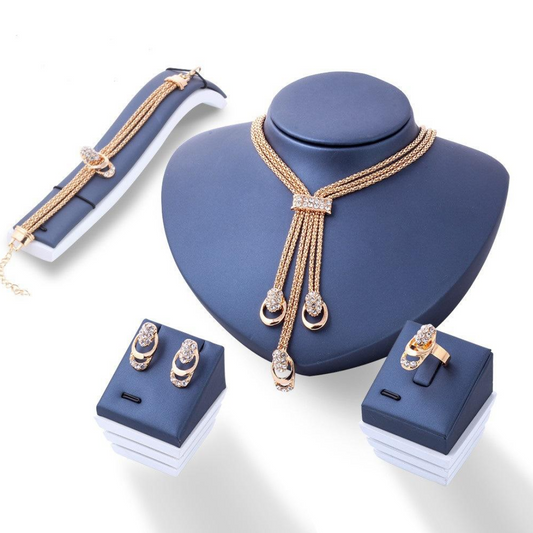 Aurea Shine - Set di Gioielli Placcati in Oro 18k